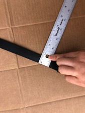 Chico's Black Leather Adjustable Belt With Silver Tone Hook Buckle Size S/M