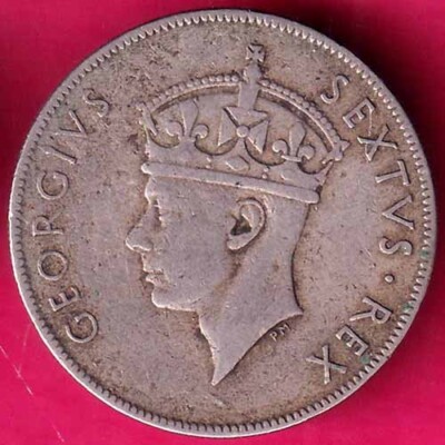East Africa 1952 Georgivs Sextvs.Rex 1 Shilling RARE COIN #ZZ288