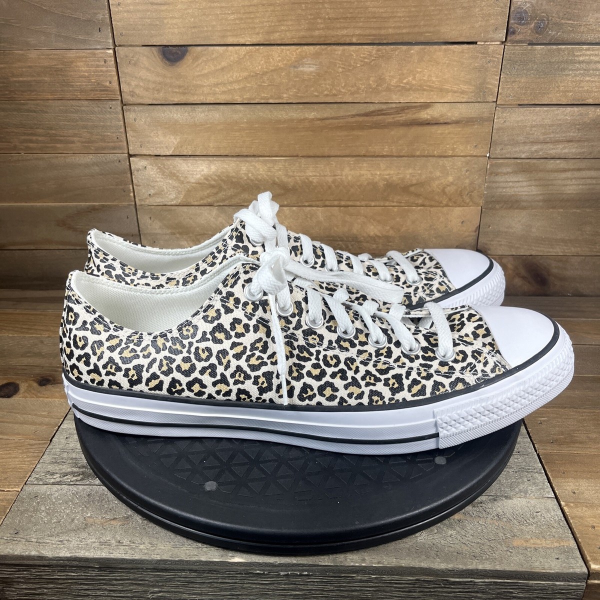 たーさん Converse Ctas OX Mens SZ 11.5 Low Top Sneakers Black Brown White