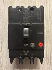 ABB TEY  340. 3 Pole  40 Amp Circuit Breaker.  New Pull Out.  Never Energized.