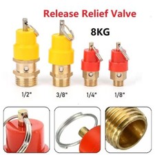 8kg Air Compressor Safety Relief Valve Male Thread Pressure Release Regulator..