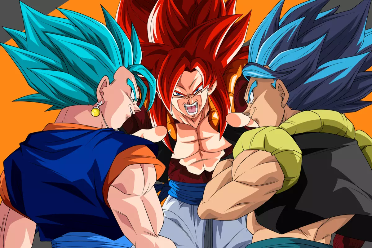 Dragon Ball GT Poster Gogeta SSJ4 Vegeta Goku 12in x 18in Free