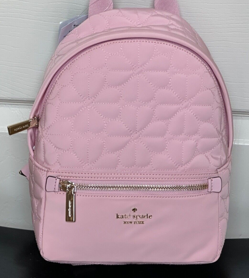 【Kate Spade】Spade Flower Quilted Backpack ◆国内発送◆ KATE SPADE SPADE FLOWER QUILTED FABRIC SMALL BACKPACK:NWT