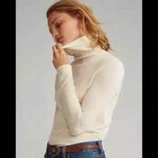 Lauren Ralph Lauren merino angora beige sweater size L