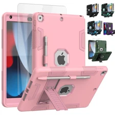 For iPad 10.2" 7th/8th/9th Gen Case Shockproof Heavy Duty Cover+Screen Protector