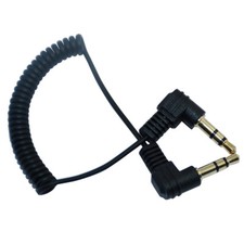 3.5mm Male To Male Aux Cord Spiral Stereo Audio Cable For Computer Speakers MP3