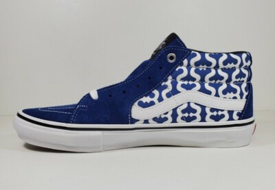 SUPREME X VANS MONOGRAM S LOGO SKATE GROSSO MID 2021 Navy Blue
