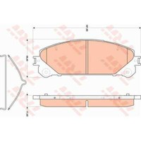 TRW BremsbeläGe GDB3484 BremsklöTze FüR Lexus RX GGL1_ GYL1_ AGL1_