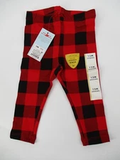 Cat & Jack Toddler Girls Size 12M Pull-On Legging Red/Black Plaid