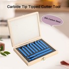 11pcs Carbide Tip Tipped Cutter Tool Bit Cutting Set For Metal Lathe Tooling Kit