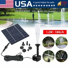 1.2W Solar Fountain, Suitable For Bird Bathing Solar Panel Kit Outdoor Fountain