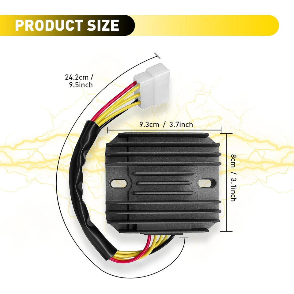 Regulador rectificador de voltaje para Suzuki GSXR600/750 1997-2005 GSXR1000 2001-2004 Foto 4 de 4
