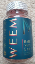 WEEM Hair Skin and Nails Gummies - Vegan biotin Vitamins EXP 08/25