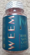 WEEM Hair Skin and Nails Gummies - Vegan biotin Vitamins  EXP 08/25