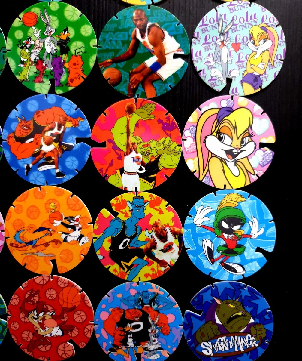 Space Jam Tazos Set Number 1 to 60 - Looney Tunes Michael