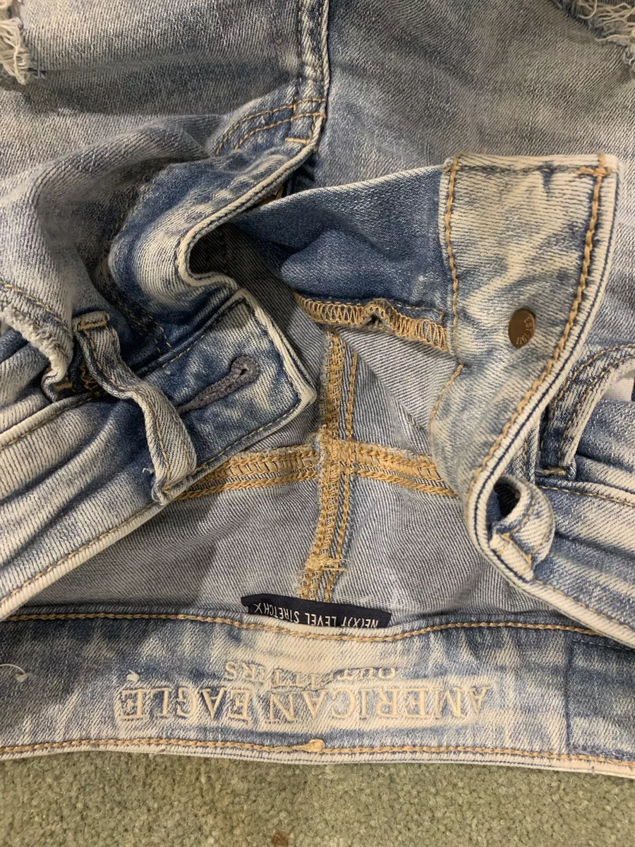 American eagle ripped cheap jeans back