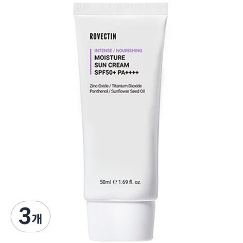 Rovectin Intense / Nourishing Moisture Sun Cream SPF 50+ PA++++ 50ml, 3EA