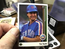 1989 Upper Deck New York Mets Baseball Card #277 Tim Teufel