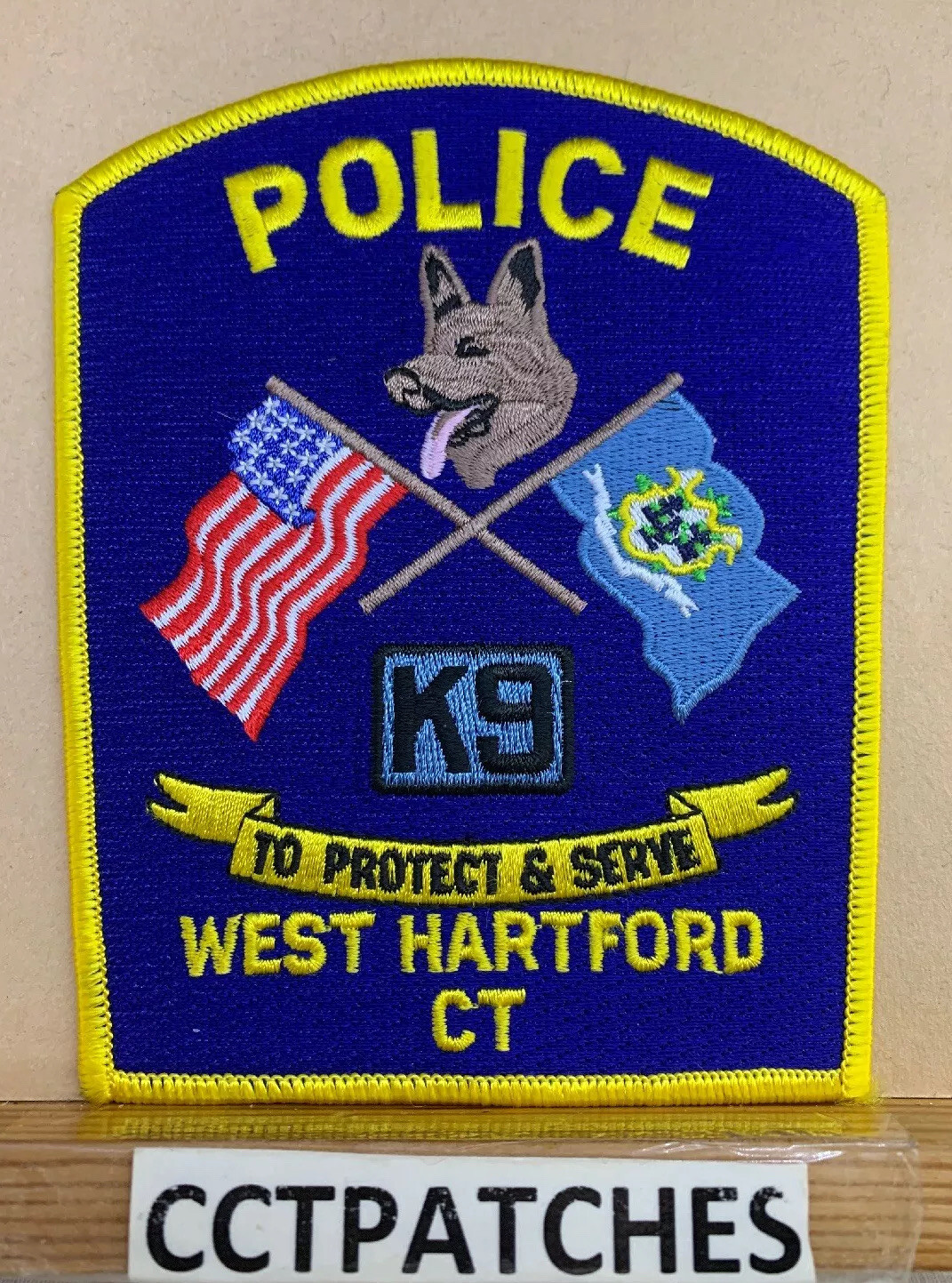 WEST HARTFORD, CONNECTICUT POLICE K9 SHOULDER PATCH CT | eBay