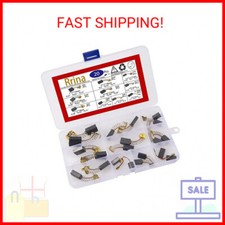 20Pcs Electric Motor Carbon Brushes 10 Different Sizes for Replacement Repair Po