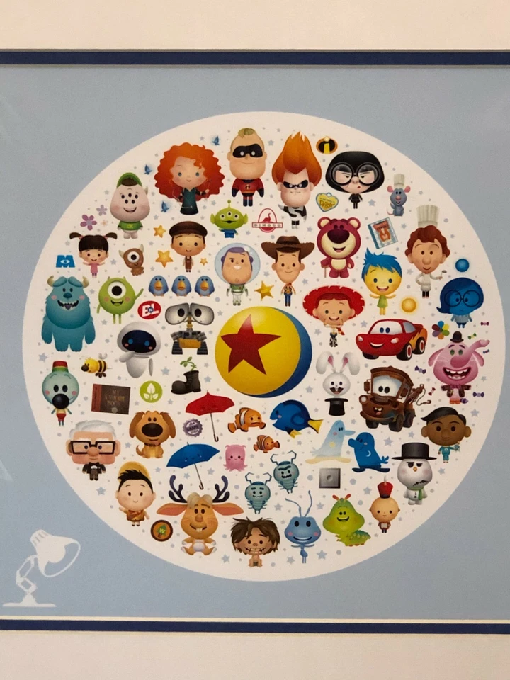 Jerrod Maruyama World of Pixar Toy Story Up WALL-E Nemo Raro De Lujo Impresión Disney Foto 2 de 3
