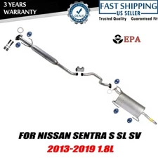 Exhaust System Resonator & Muffler For Nissan Sentra S SL SV 2013-2019 1.8L