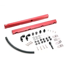 BBK Performance High Flow Billet Fuel Rails Red 1997-04 GM LS1 5018