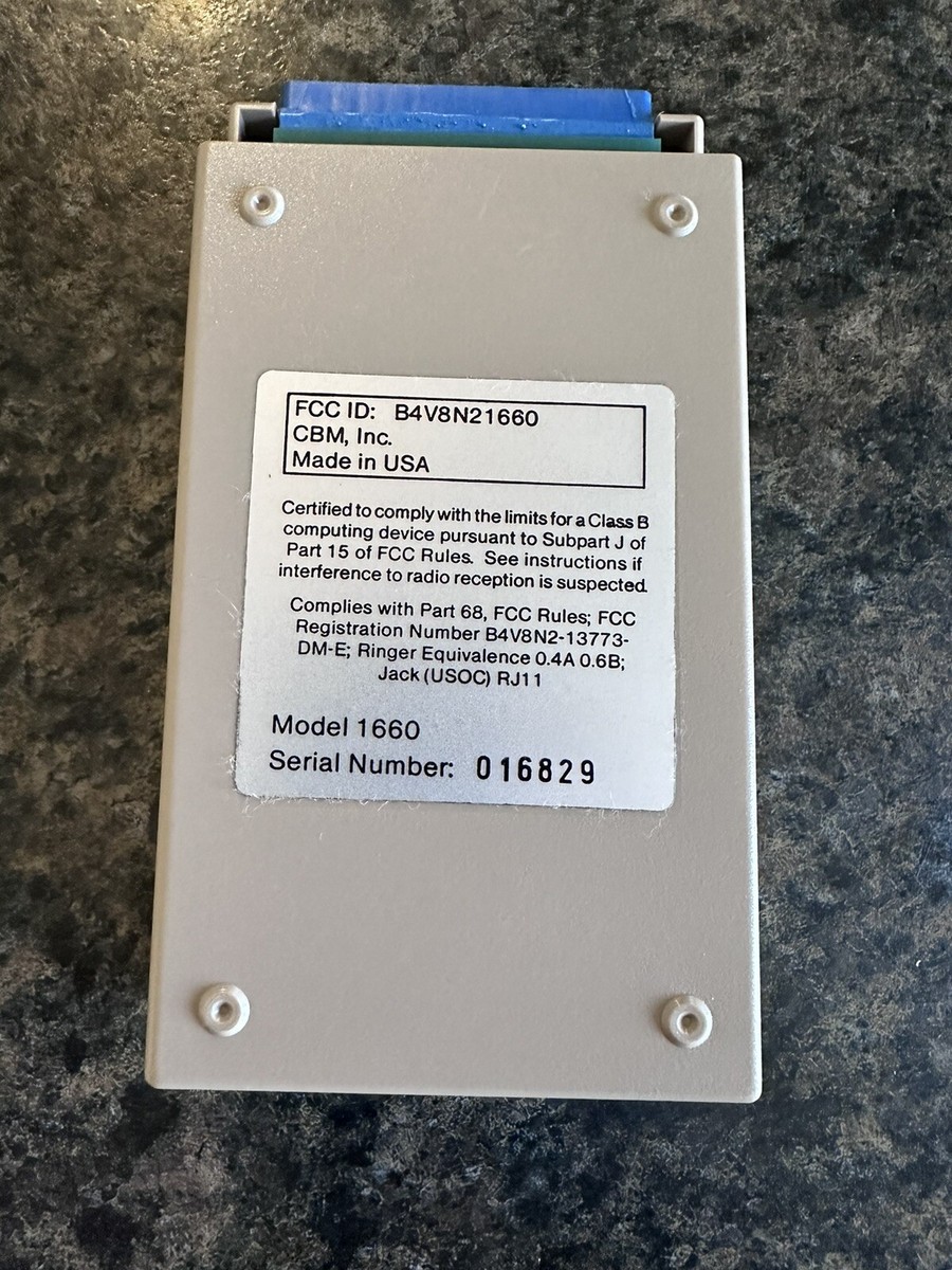 Vintage Commodore Model 1660 Modem / 300 - C64 | eBay