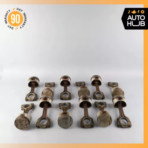 Mercedes R129 SL600 S600 M120 Engine Motor Piston Connecting Rod Set of 12 OEM