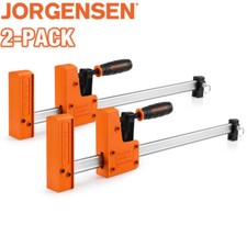 Jorgensen 18" Bar Clamp Set 90  Parallel Clamp Cabinet Master 500 lbs load 2pack
