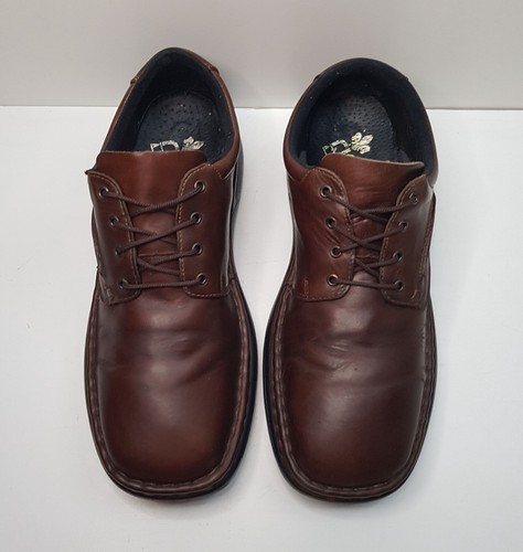 RIEKER SIZE 7.5UK EUR41 MENS BROWN LEATHER LOW TOP LACE UP COMFORT DERBY SHOES - Picture 20 of 24