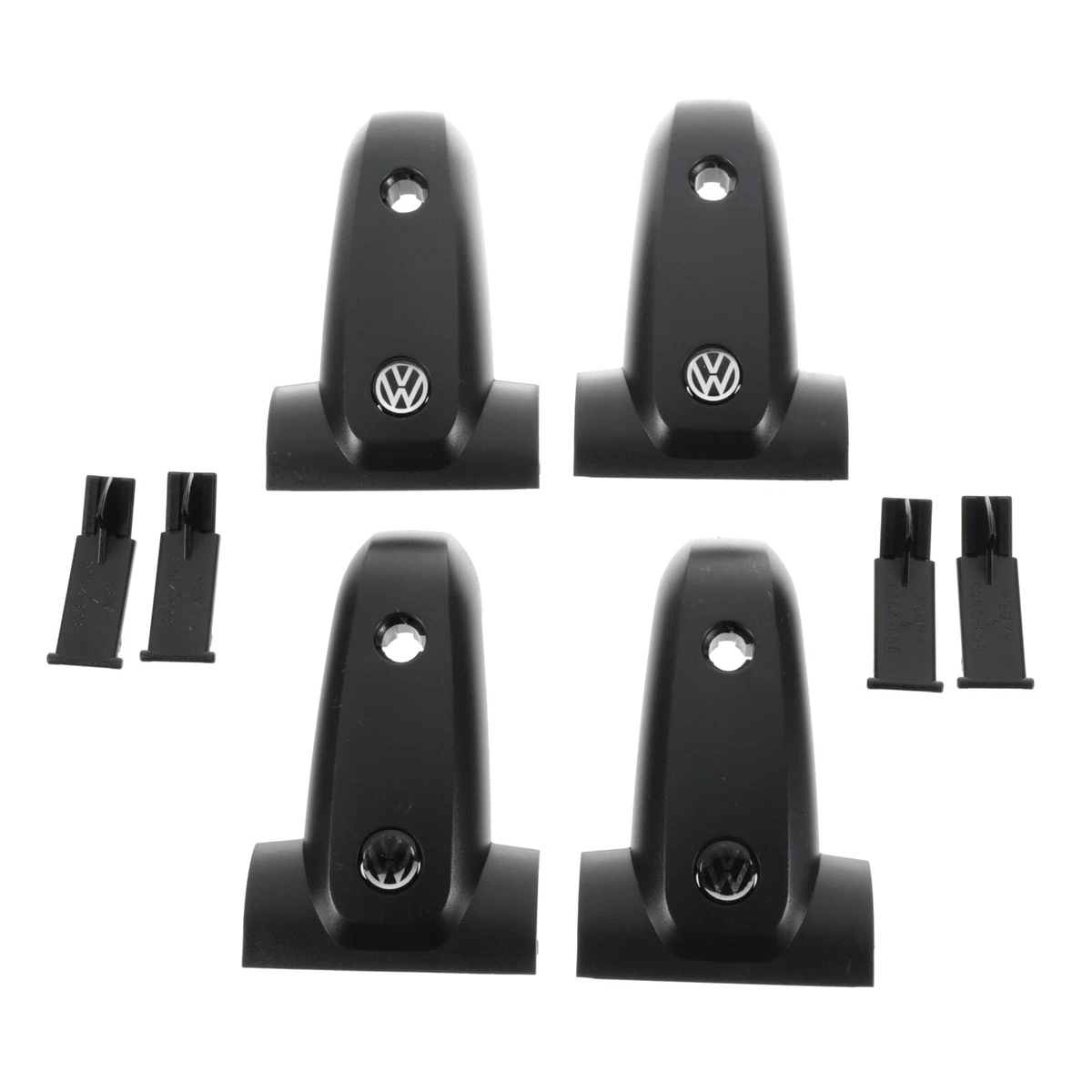 NEW OEM VW Volkswagen Roof Rack End Caps WITH Lock Cylinder Keys