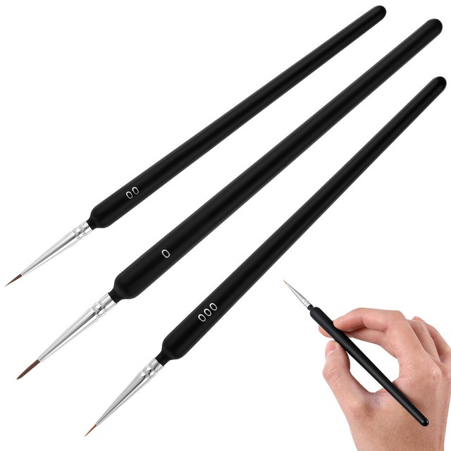 3 Pcs acrylic paint brushes fine tip paint brush small paint brush Wolf 3 Pcs acrylic paint brushes fine tip paint brush small paint brush Wolf