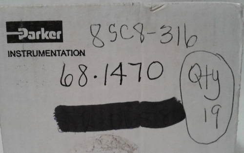 Lot of 19 Parker 8SC8-316 1/2" A-Lok Stainless Steel Union Tube Fitting - New - Picture 2 of 7
