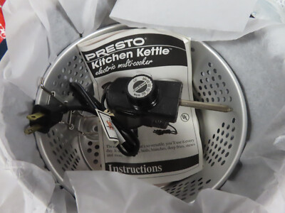 NWOB PRESTO ELECTRIC KITCHEN KETTLE MULTI-COOKER/STEAMER NEVER USED 060004