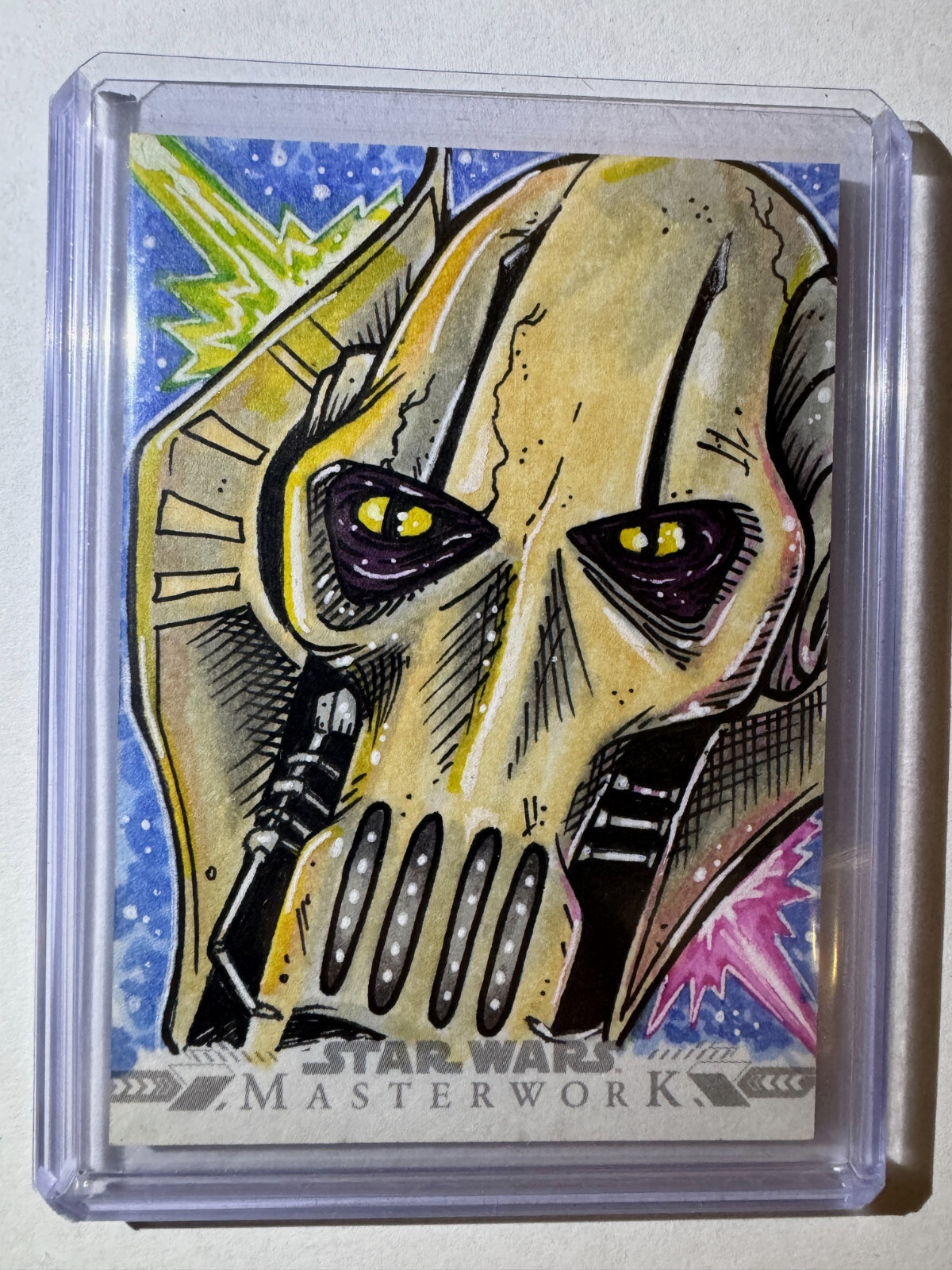 2022 Topps Star Wars Masterwork General Grievous Quinton Baker Sketch