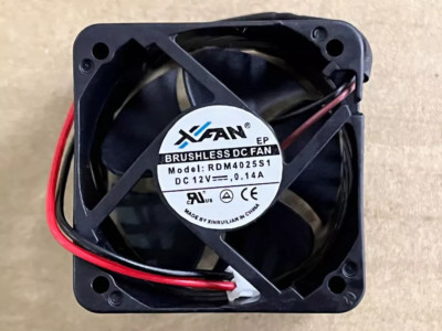 1PC RDM4025S1 XFan DC12V 0.14A 4025 40mm*40mm*25mm 2-Pin 4cm Cooling Fan