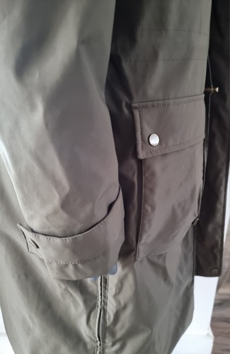 JOULES Wilcote Womens Waterproof Padded Raincoat Khaki Size 16 Rrp£129 - Picture 9 of 19