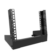 10 inch Small Desktop Network Rack, 4U Mini Open Frame Desktop Server Rack fo...