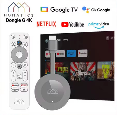 Homatics Dongle G 4K Stick Android 14 2GB RAM 32GB Google TV Netflix zertifiziert