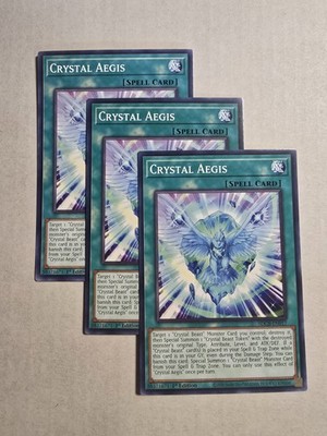 x3 Crystal Aegis Common 3x SDCB-EN017 (Near Mint 1st Edition)