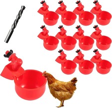 Chicken Water Cup Waterer for Poultry, 3/8 in Automatic Filling Waterer Poultry