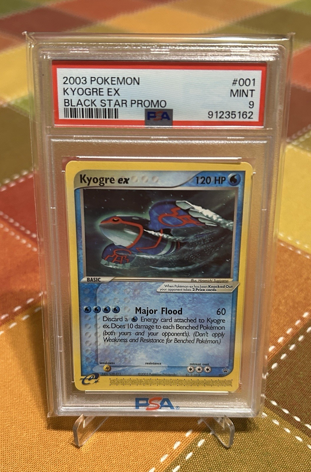 2003 Pokémon Kyogre EX Black Star Promo PSA 9 Mint