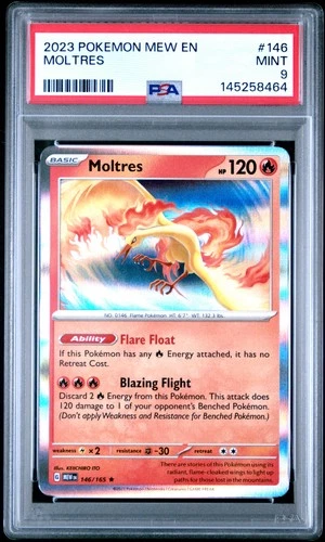 2023 POKEMON MEW EN-151 #146 MOLTRES PSA 9