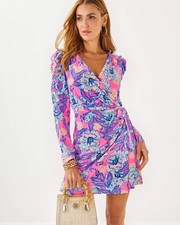 NWT 169 Lilly Pulitzer Jemma Sleeved Romper in Multi Totally Koalafied Size 6