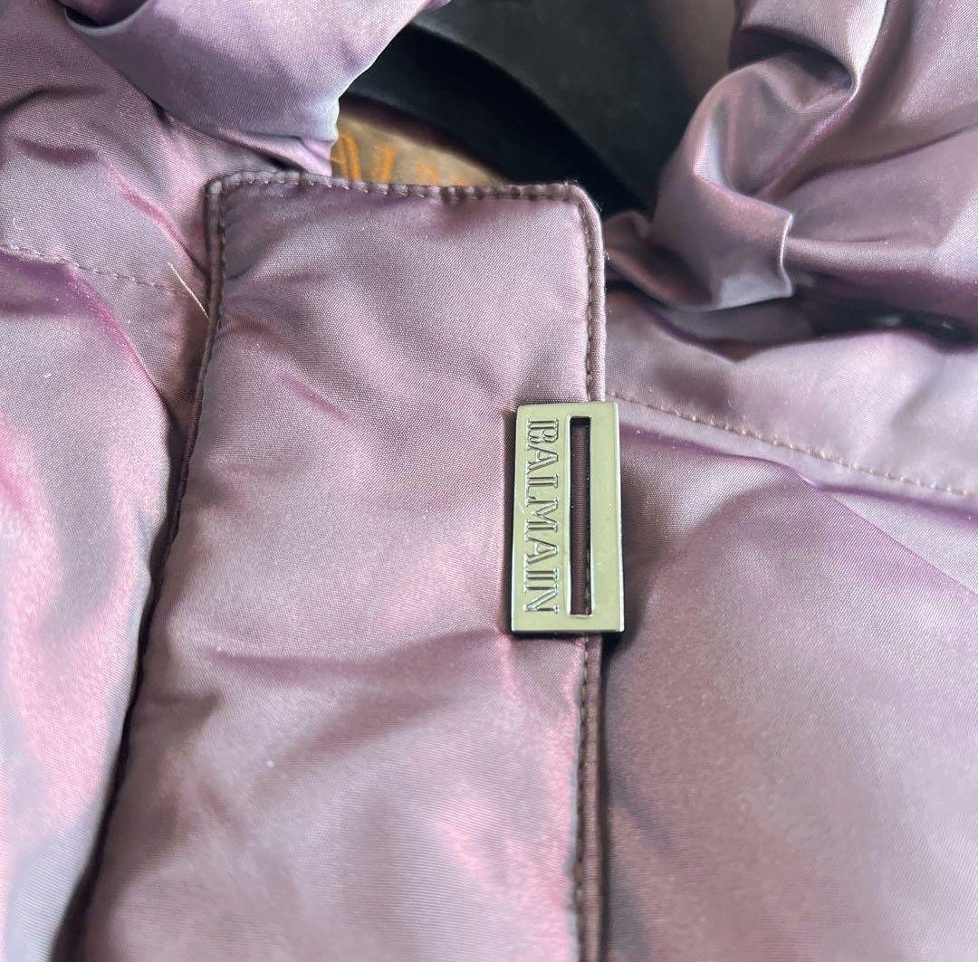 BALMAIN / Down Coat / Excellent Condition / Purpl… - image 3