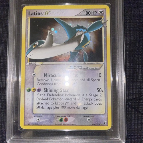Latios Gold Star ⭐️ 106/107 Holo ENG 🇬🇧 Ex Deoxys Ultra Rare Graad 4 - Foto 2 di 6