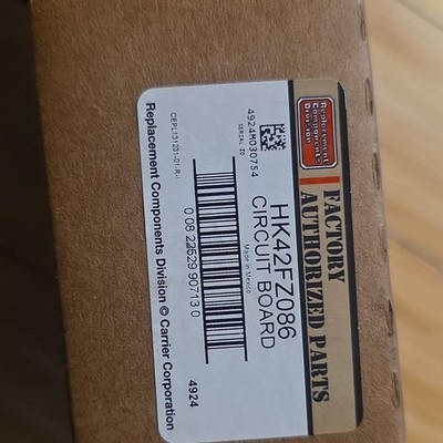Carrier HK42FZ086 Control Board OEM Factory Authorized Parts Open Box