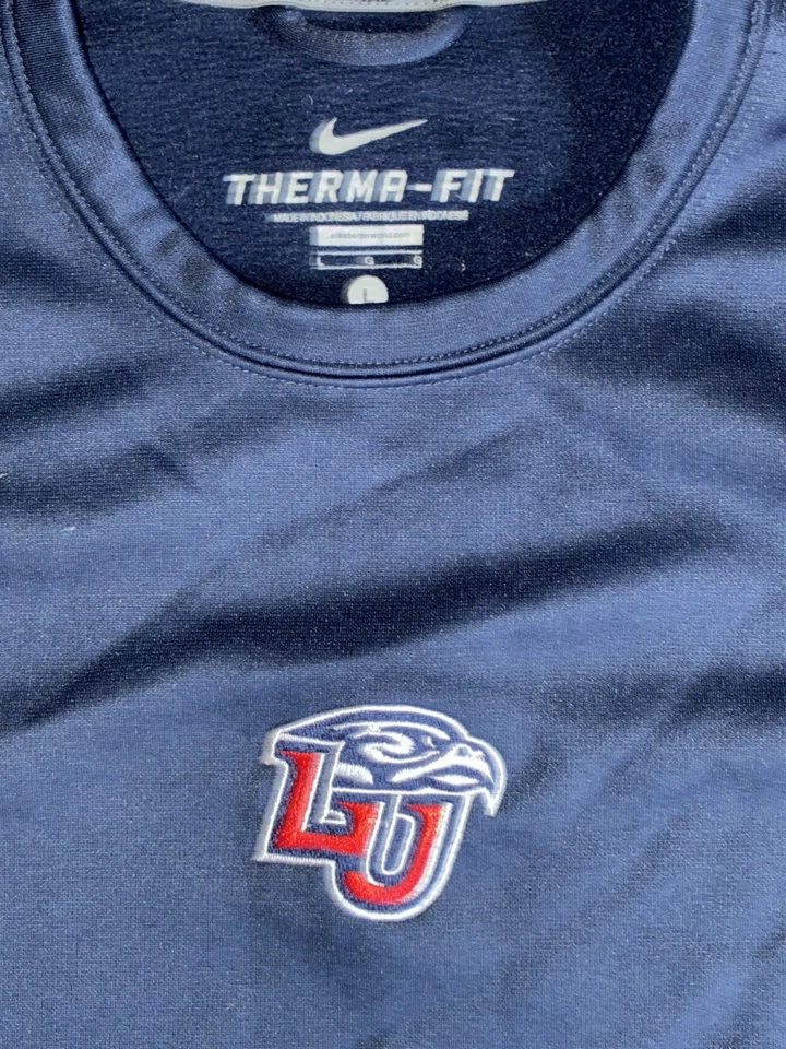 Nike Therma Fit Liberty University Equipo de Béisbol Emitido LS Calentamiento Pullover Talla L Foto 2 de 4