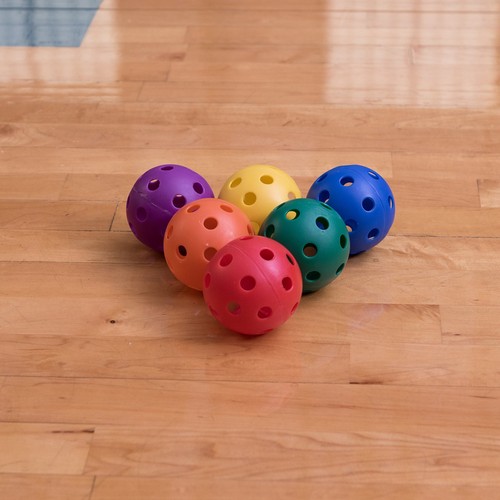 9" Hollow Plastic Assorted Color Baseball Set - Athletic Baseball Equipment -... - Picture 5 of 7